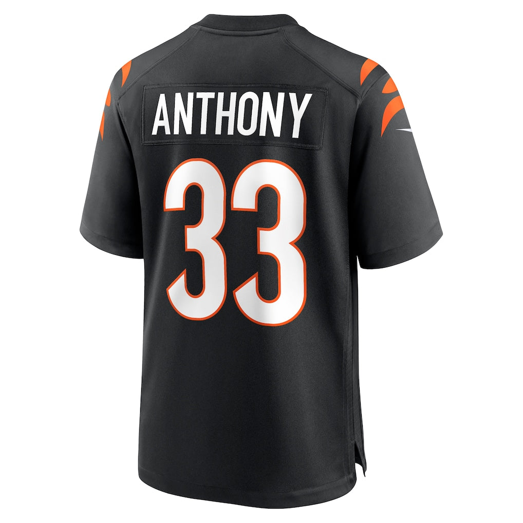 Jdoa C.Bengals #33 Daijahn Anthony Black Game Jersey