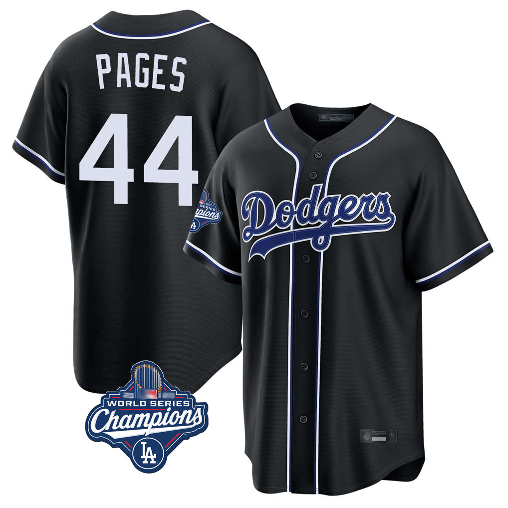 LA.Dodgers #44 Andy Pages Player Black World Series Meet Carbon Limited Home Jdoa Stitched Jerseys
