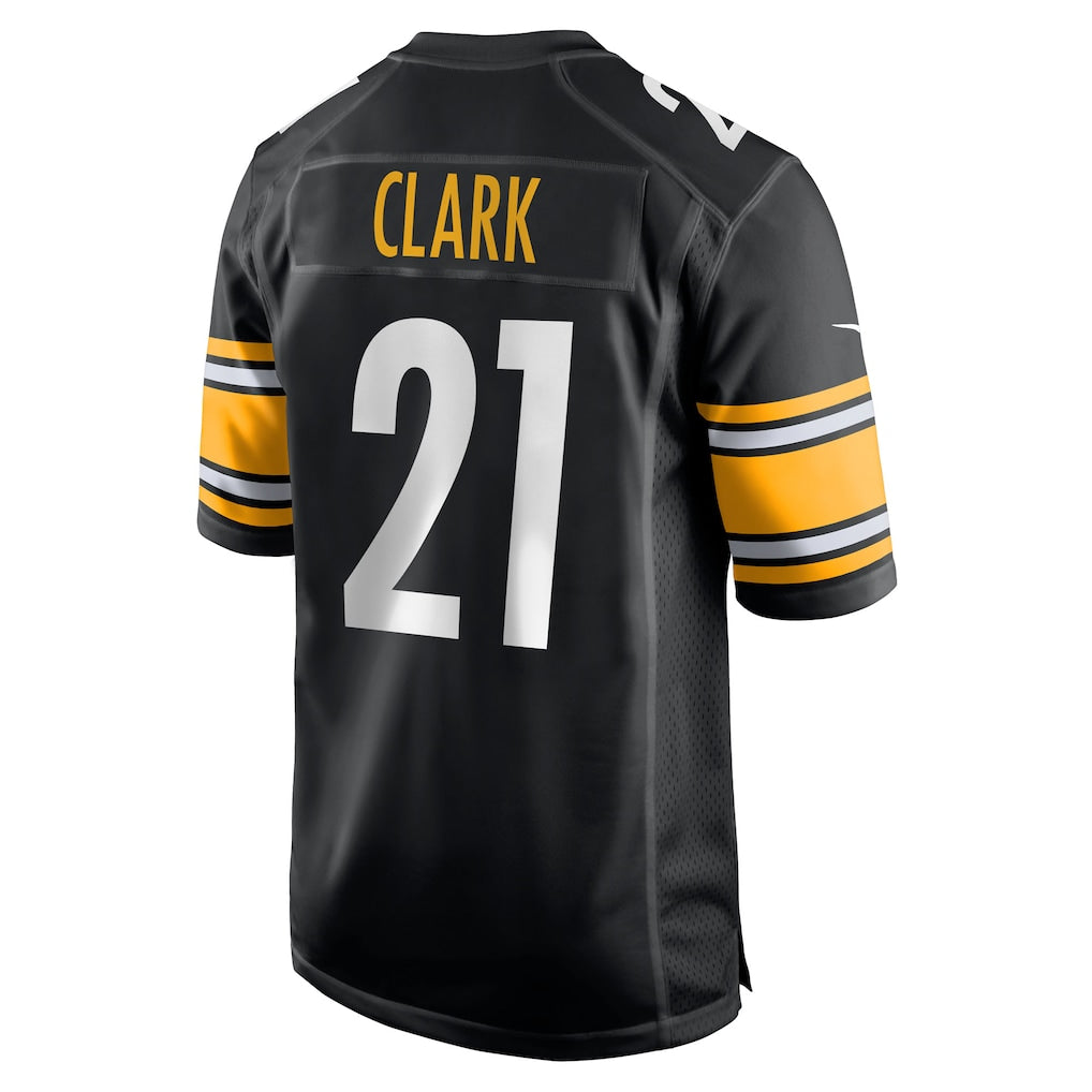 Jdoa P.Steelers #21 Chuck Clark Black Team Game Jersey