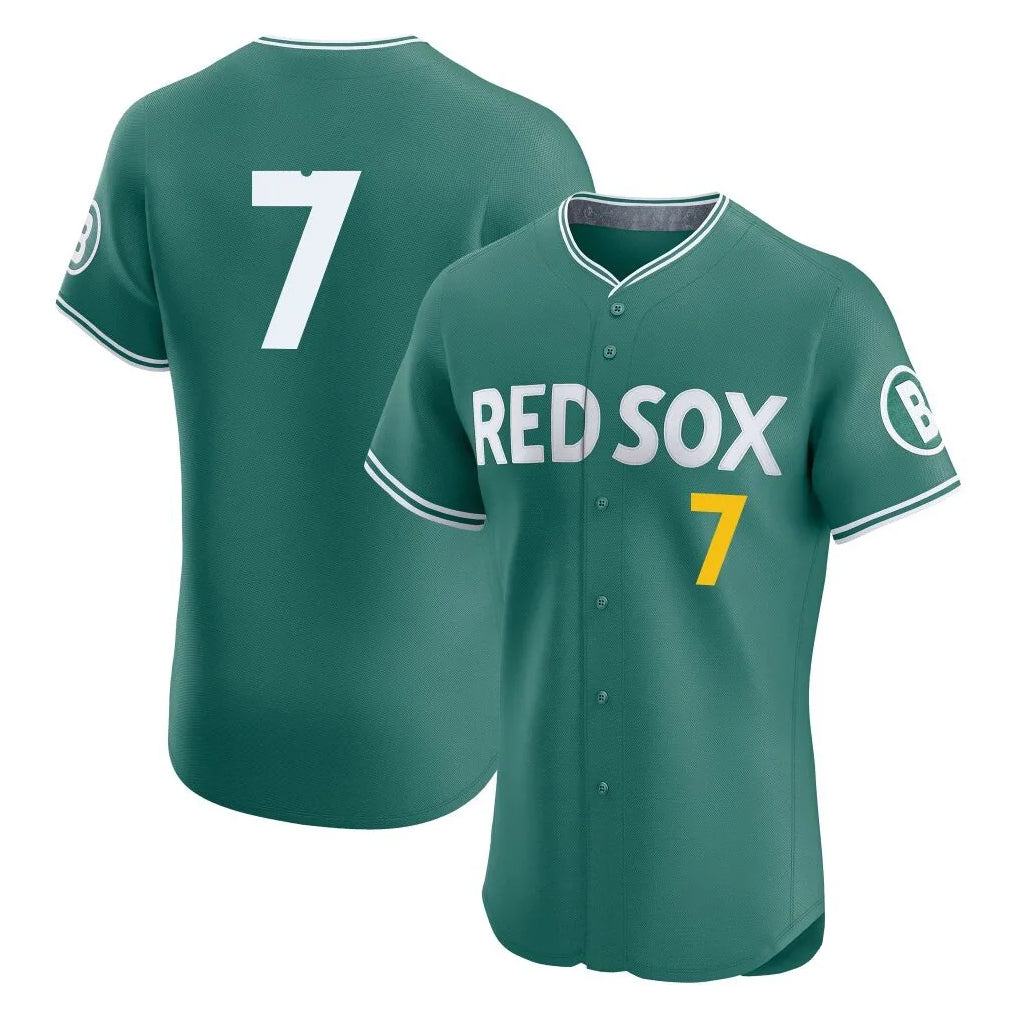 B.Red Sox #7 Masataka Yoshida Player Green City Connect Limited Elite Home Game Jdoa Stitched Jerseys