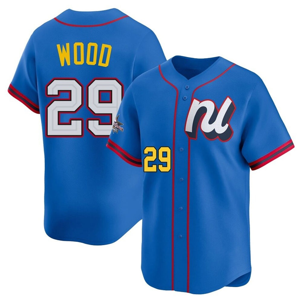 W.Nationals #29 James Wood Player Blue National League All-Star Edition Limited Alternate Jdoa Stitched Jerseys