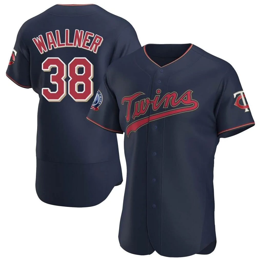 M.Twins #38 Matt Wallner Player Navy 60th Home Limited Elite Jdoa Stitched Jerseys