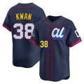 C.Guardians #38 Steven Kwan Player Navy American League All-Star Edition Limited Home Jdoa Stitched Jerseys