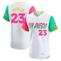 S.Diego Padres #23 Fernando Tatis Jr Player White City Connect Home Limited Elite Jdoa Stitched Jerseys