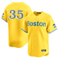 B.Red Sox #35 Garrett Crochet Player Yellow Limited Home Game Jdoa Stitched Jerseys