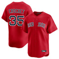 B.Red Sox #35 Garrett Crochet Player Red Limited Home Game Jdoa Stitched Jerseys