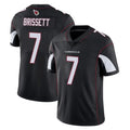A.Cardinals #7 Jacoby Brissett Player Black Vapor Limited Home Game Jdoa Stitched Jerseys