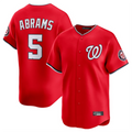 W.Nationals #5 CJ Abrams Player Red Limited Jdoa Stitched Jerseys