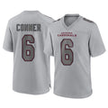 A.Cardinals #6 James Conner Player Gray Fashion Home Game Jdoa Stitched Jerseys