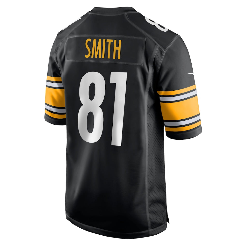 Jdoa P.Steelers #81 Jonnu Smith Black Team Game Jersey