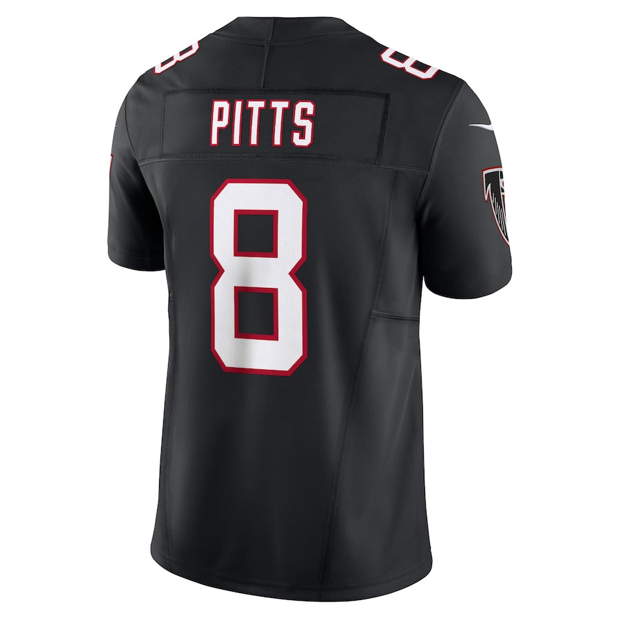 A.Falcons #8 Kyle Pitts Sr. Player Black Vapor F.U.S.E. Limited Jdoa Stitched Jerseys