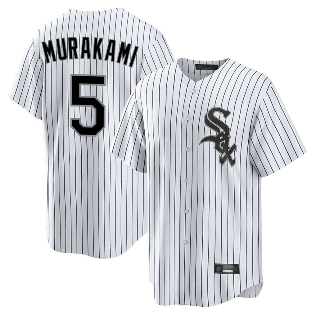 C.White Sox #5 Munetaka Murakami Player White Stripe Home Game Jdoa Stitched Jerseys