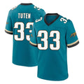 J.Jaguars #33 Bhayshul Tuten Player Teal Prowler Throwback Limited Home Game Jdoa Stitched Jerseys
