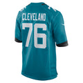 Jdoa J.Jaguars #76 Ezra Cleveland Teal Game Jersey