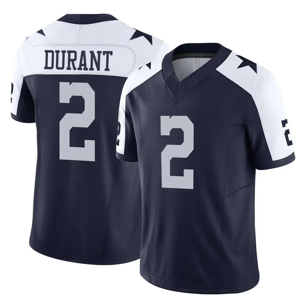 D.Cowboys #2 Cobie Durant Player Navy-White Limited Alternate Vapor F.U.S.E. Home Game Jdoa Stitched Jerseys