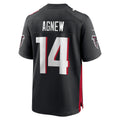 Jdoa A.Falcons #14 Jamal Agnew Black Game Retired Player Jersey