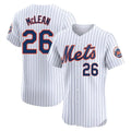 NY.Mets #26 Nolan McLean Player White Home Limited Elite Jdoa Stitched Jerseys