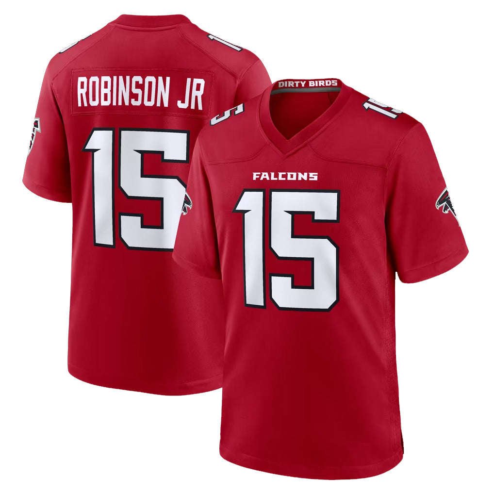 A.Falcons #15 Brian Robinson Player Red Team Color Home Game Jdoa Stitched Jerseys