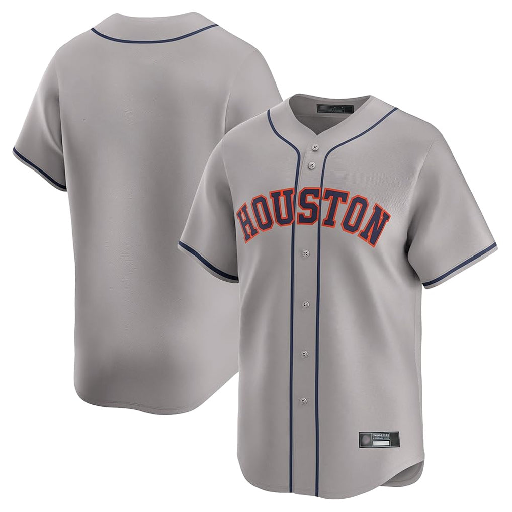 H.Astros ## Astros Blank Player Gray Home Limited Jdoa Stitched Jerseys