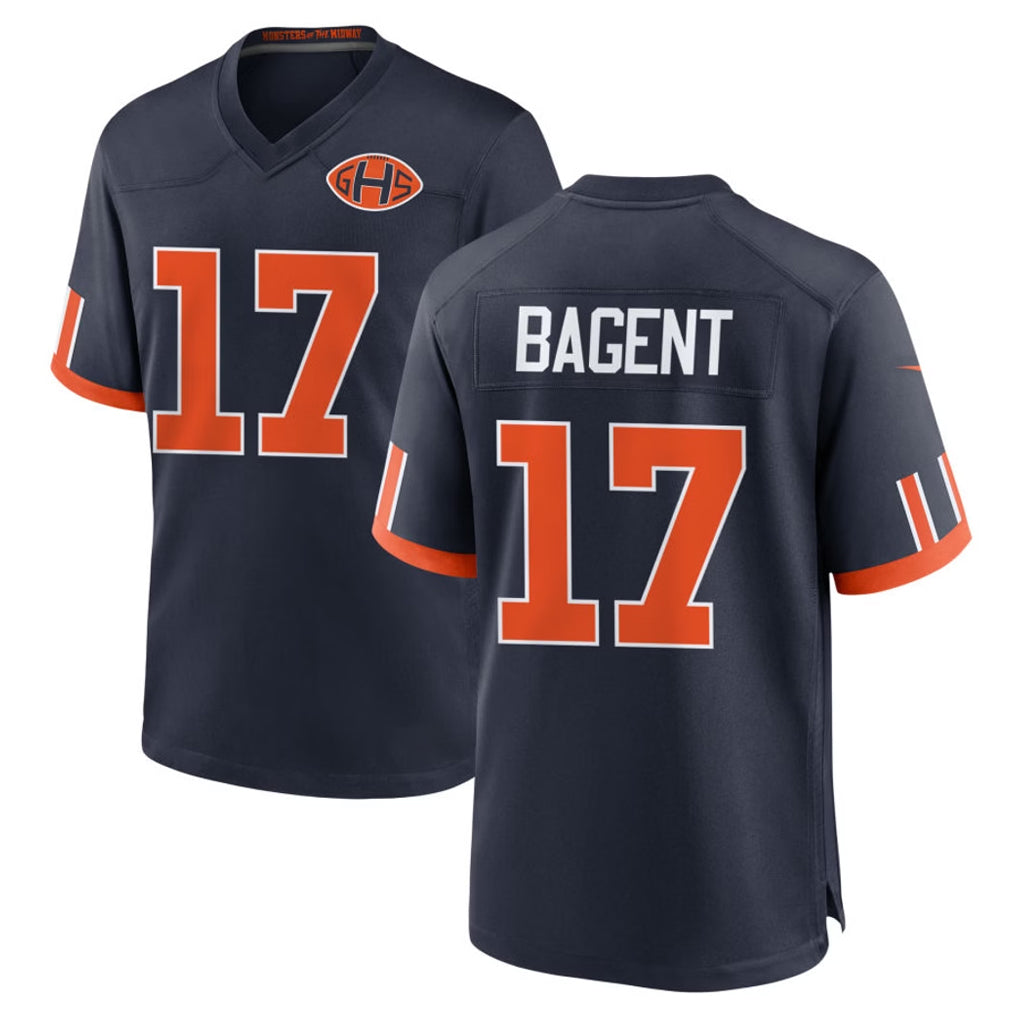 C.Bears #17 Tyson Bagent Player Navy 2026 Rivalries Collection Home Game Jdoa Stitched Jerseys