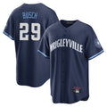 C.Cubs #29 Michael Busch Player Navy City Connect Home Game Jdoa Stitched Jerseys