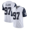 D.Cowboys #97 Kenny Clark Player White-Navy Limited Color Rush Vapor Untouchable Home Game Jdoa Stitched Jerseys