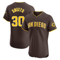 S.Diego Padres #30 Gavin Sheets Player Brown Home Limited Elite Jdoa Stitched Jerseys