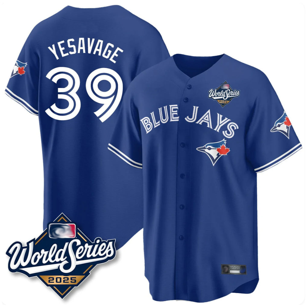 T.Blue Jays #39 Trey Yesavage Player Royal 2025 World Series Limited All Jdoa Stitched Jerseys