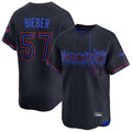 T.Blue Jays #57 Shane Bieber Player Black City Connect Limited Home Jdoa Stitched Jerseys