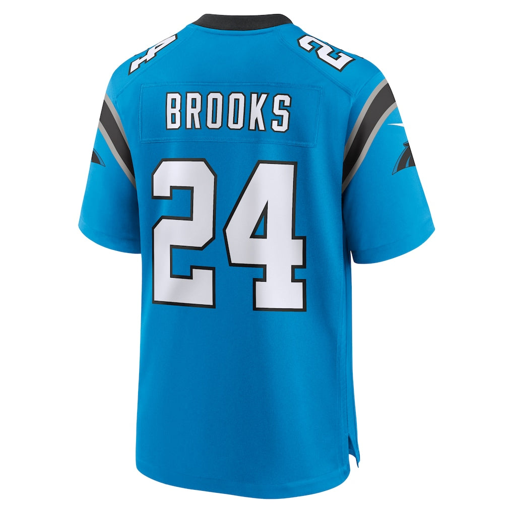 Jdoa C.Panthers #24 Jonathon Brooks Blue Alternate Game Player Jersey