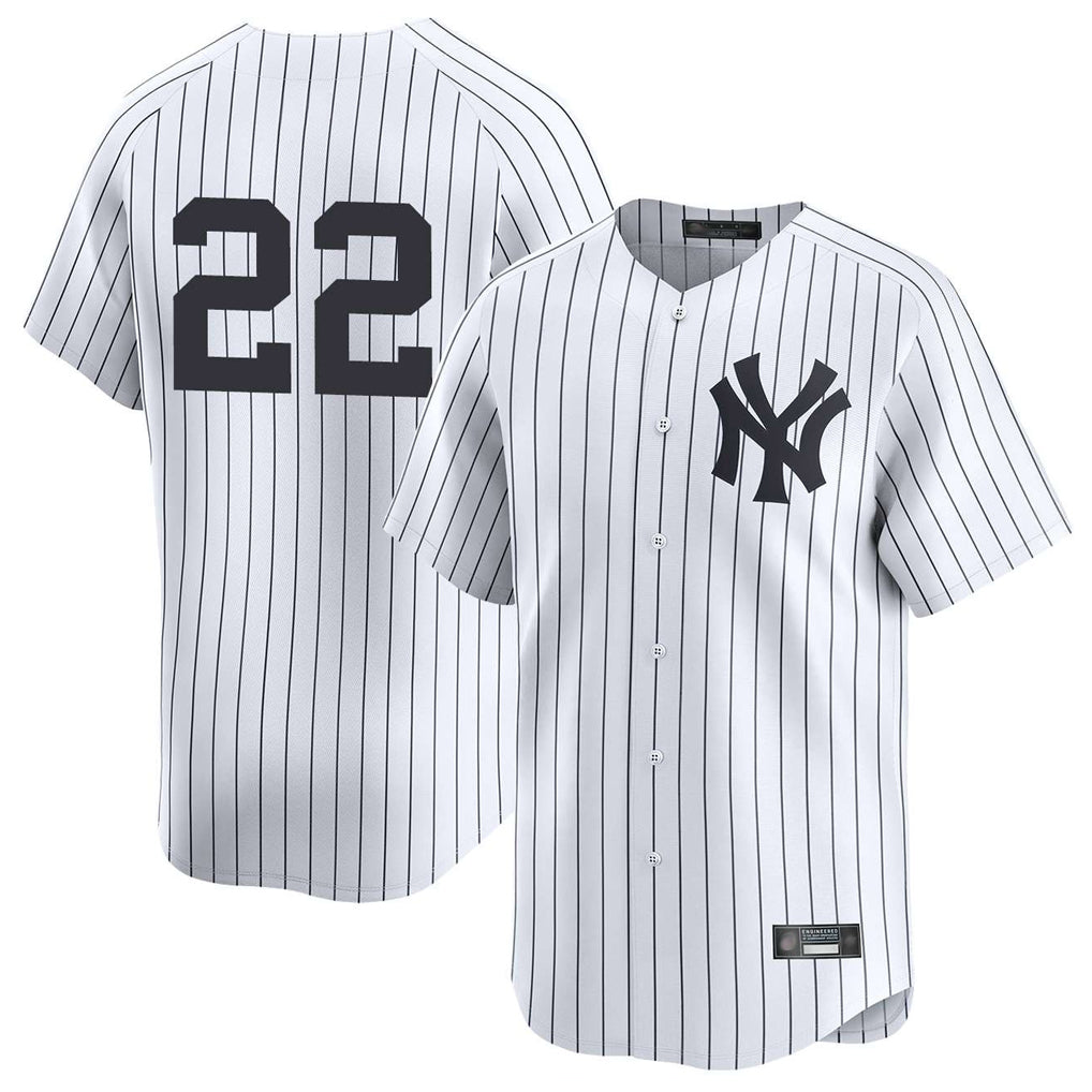 NY.Yankees #22 Ben Rice Player White Limited Jdoa Stitched Jerseys