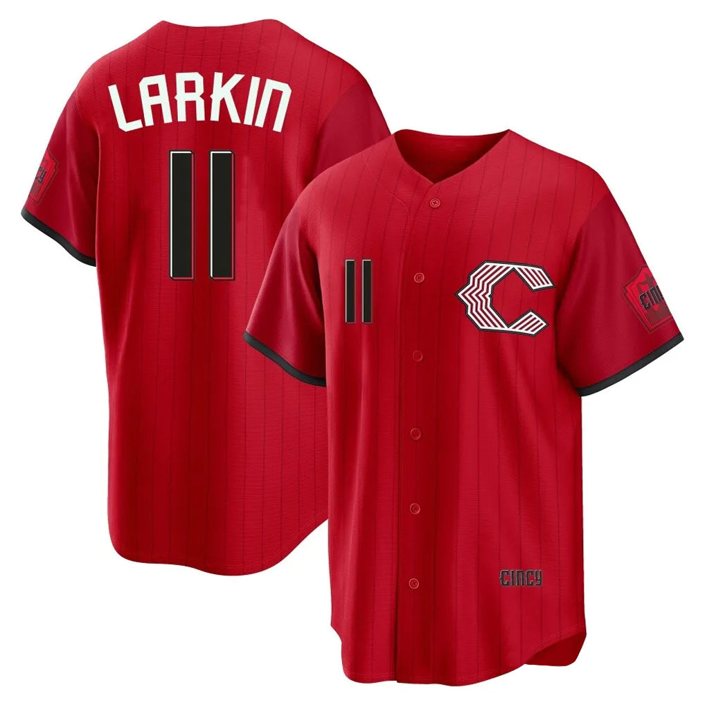 C.Reds #11 Barry Larkin Player Red 2026 City Connect Home Game Jdoa Stitched Jerseys