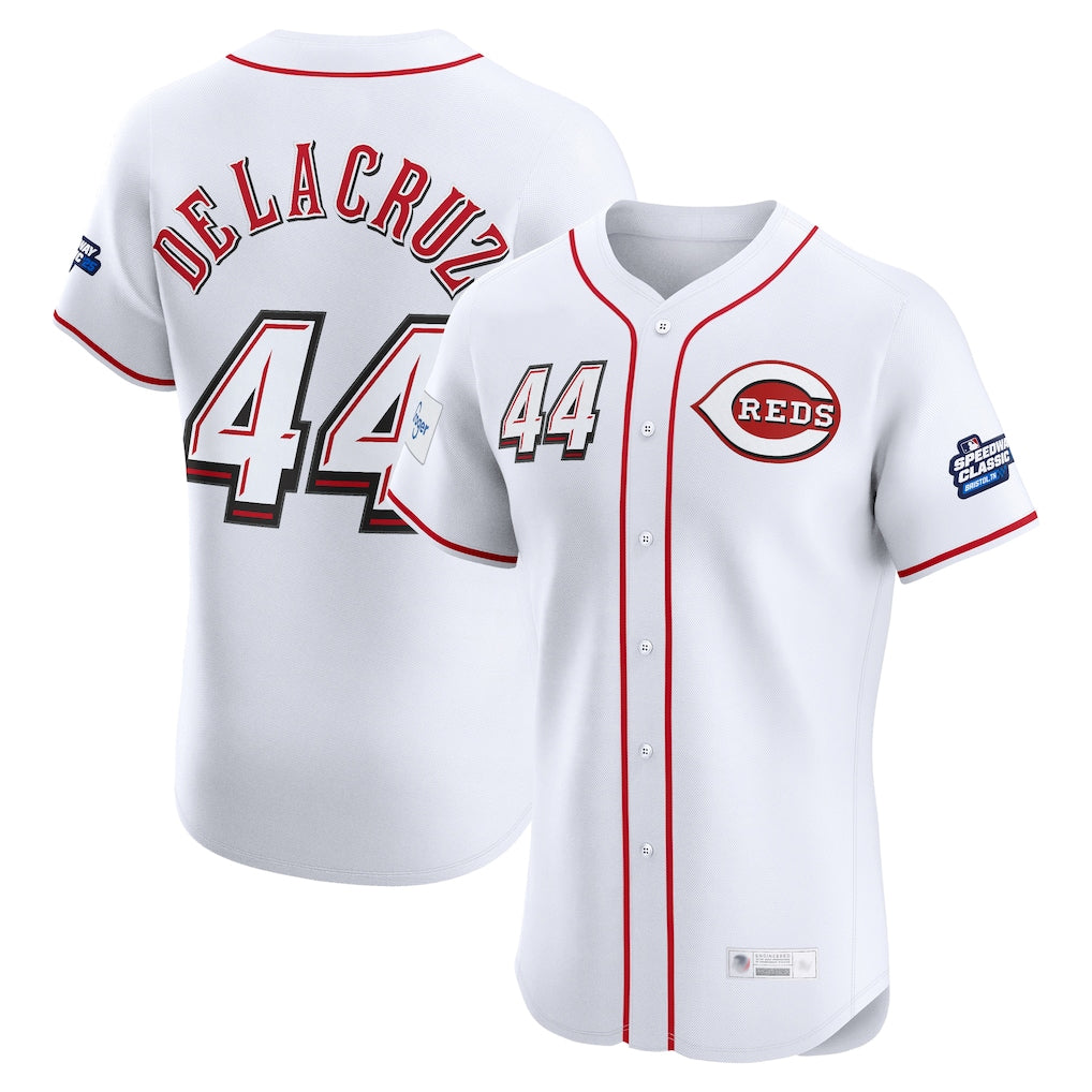 C.Reds #44 Elly De La Cruz Player White Speedway Classic Limited Elite Home Jdoa Stitched Jerseys
