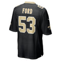 Jdoa NO.Saints #53 Jaylan Ford Black Game Jersey