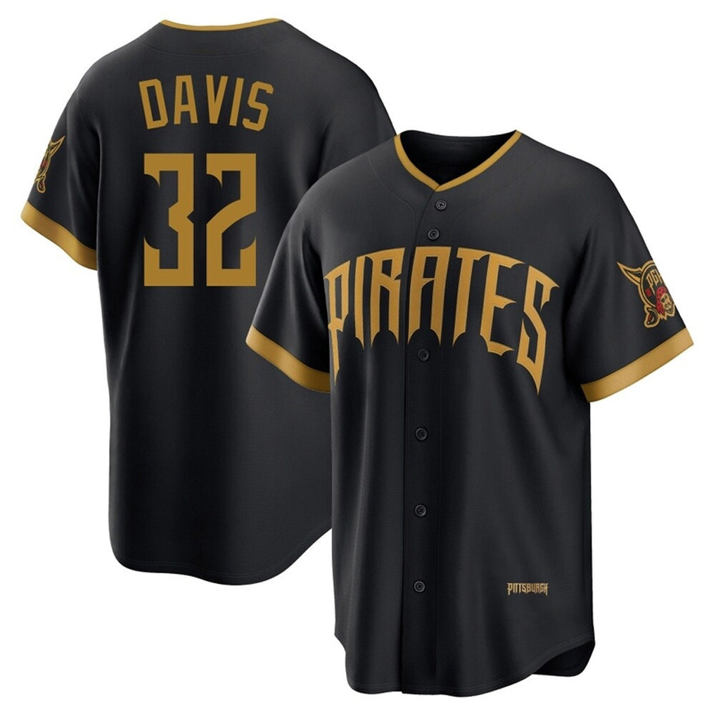 P.Pirates #32 Henry Davis Player Black 2026 City Connect Home Game Jdoa Stitched Jerseys
