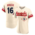 LA.Angels #16 Yusei Kikuchi Player Cream City Connect Limited ELite Home Jdoa Stitched Jerseys
