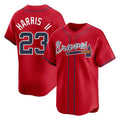 A.Braves #23 Michael Harris II Player Red Limited Home Game Jdoa Stitched Jerseys