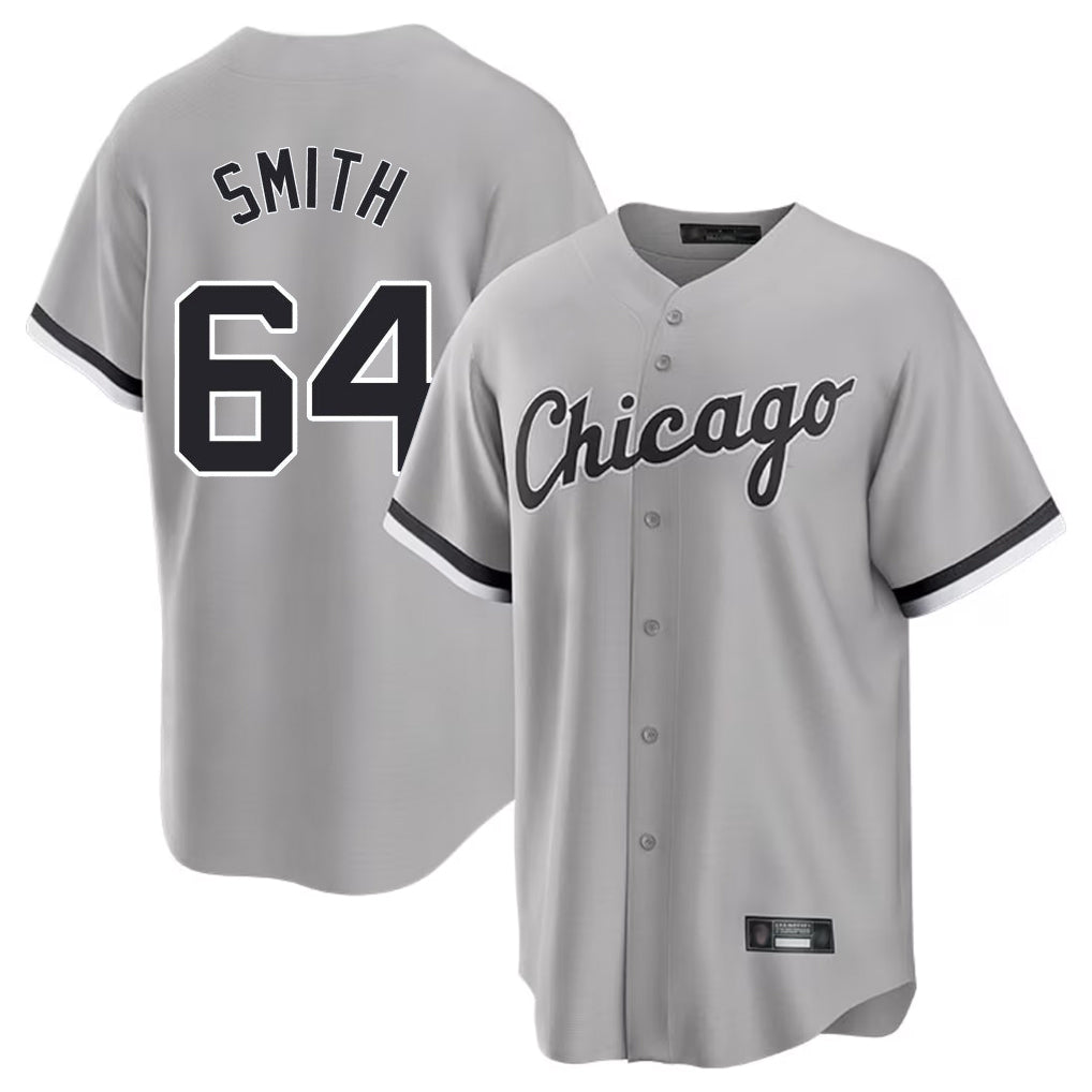 C.White Sox #64 Shane Smith Player Gray Home Game Jdoa Stitched Jerseys