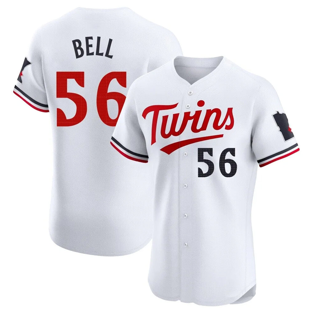 M.Twins #56 Josh Bell Player White Home Limited Elite Jdoa Stitched Jerseys