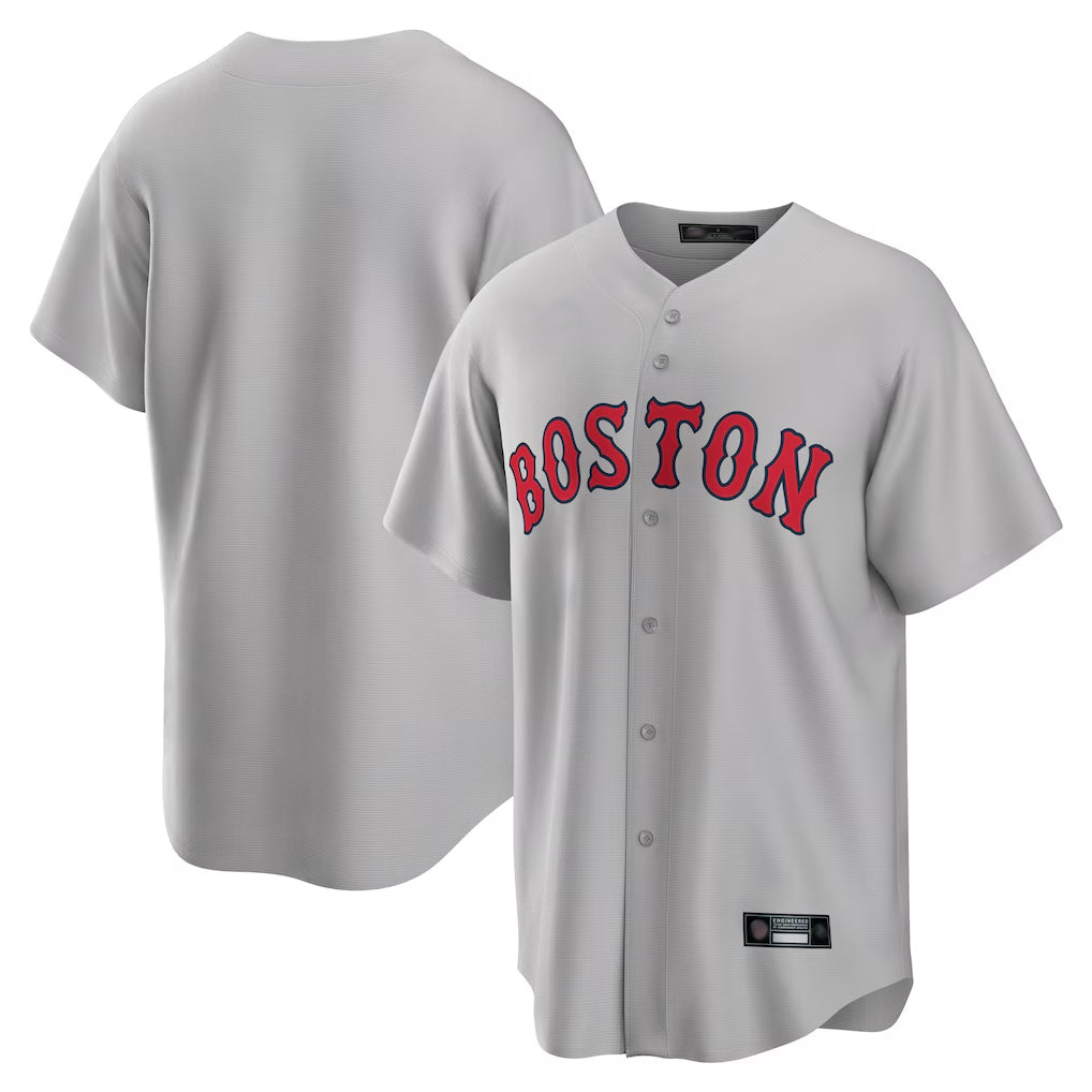 B.Red Sox ## Red Sox Blank Player Gray Road Home Game Jdoa Stitched Jerseys