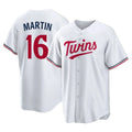 M.Twins #16 Austin Martin Player White Home Game Jdoa Stitched Jerseys