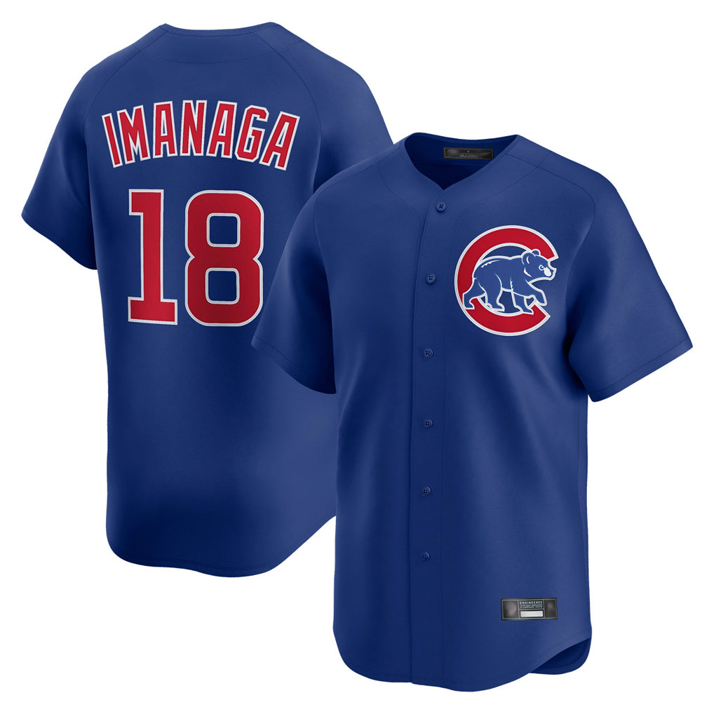 C.Cubs #18 Shota Imanaga Player Royal Limited Home Jdoa Stitched Jerseys
