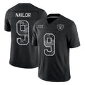 LV.Raiders #9 Jalen Nailor Player Black Limited 2026 Salute to Service Home Game Stitched Jerseys