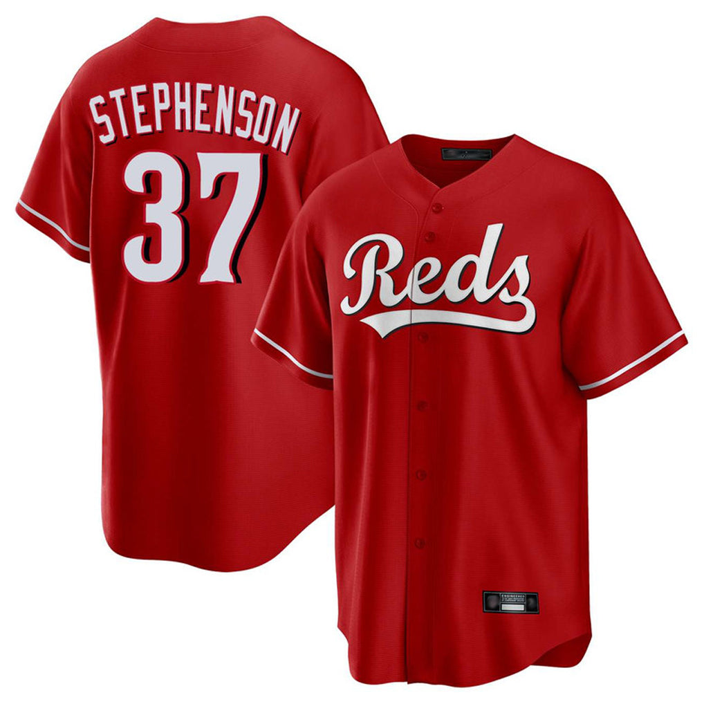 C.Reds #37 Tyler Stephenson Player Red Home Game Jdoa Stitched Jerseys