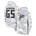 A.Falcons #65 Matthew Bergeron Player Camo Arctic Salute to Service Hoodies Limited Jdoa Stitched Jerseys