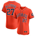 H.Astros #27 Jose Altuve Player Orange Home Limited Elite Jdoa Stitched Jerseys
