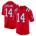 NE.Patriots #14 Robert Spillane Player Red Home Game Jdoa Stitched Jerseys