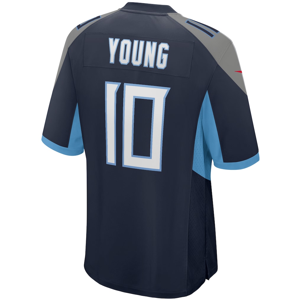 Jdoa T.Titans #10 Vince Young Navy Game Retired Player Jersey