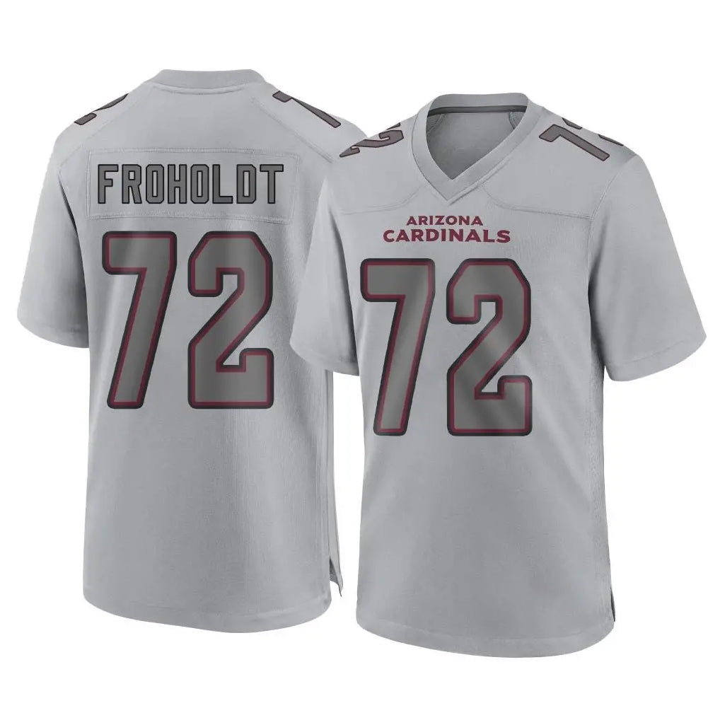 A.Cardinals #72 Hjalte Froholdt Player Gray Atmosphere Fashion Home Game Jdoa Stitched Jerseys