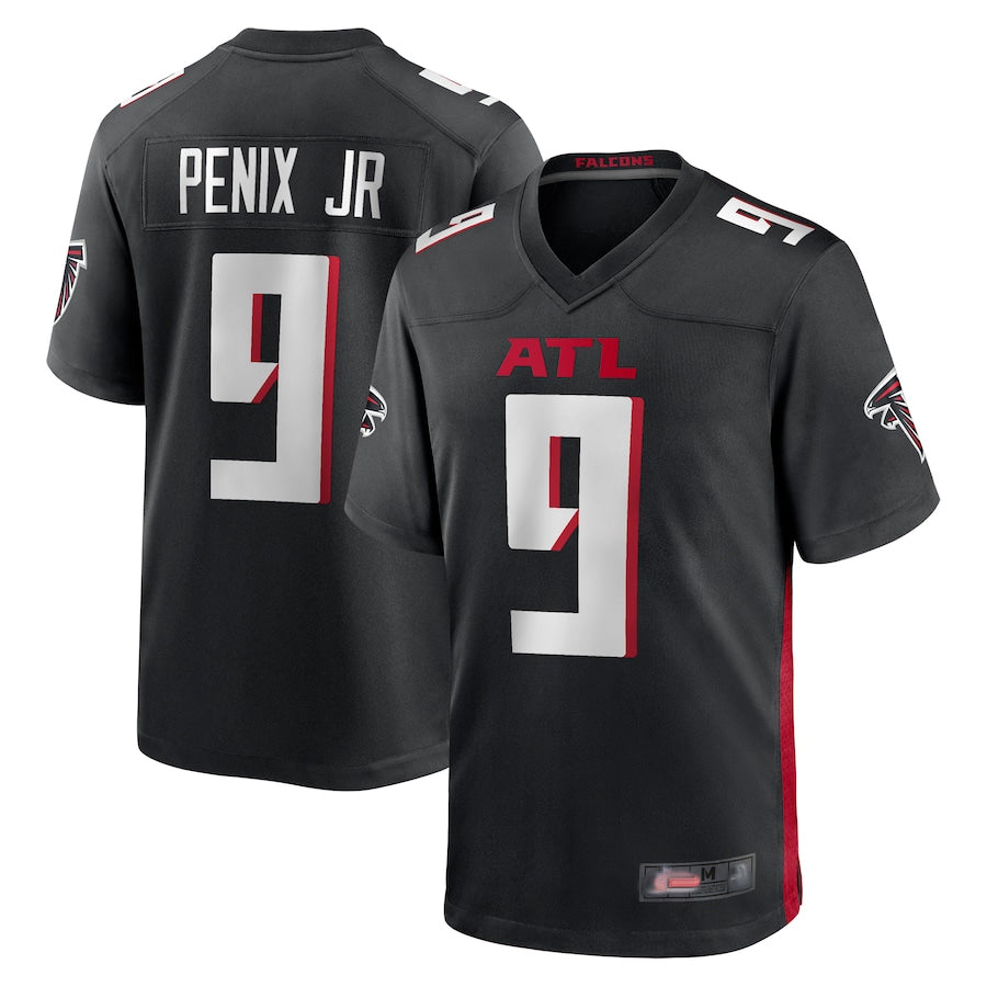 A.Falcons #9 Michael Penix Jr. Player Black Home Game Jdoa Stitched Jerseys